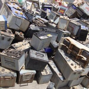 Drained Lead Battery Scrap